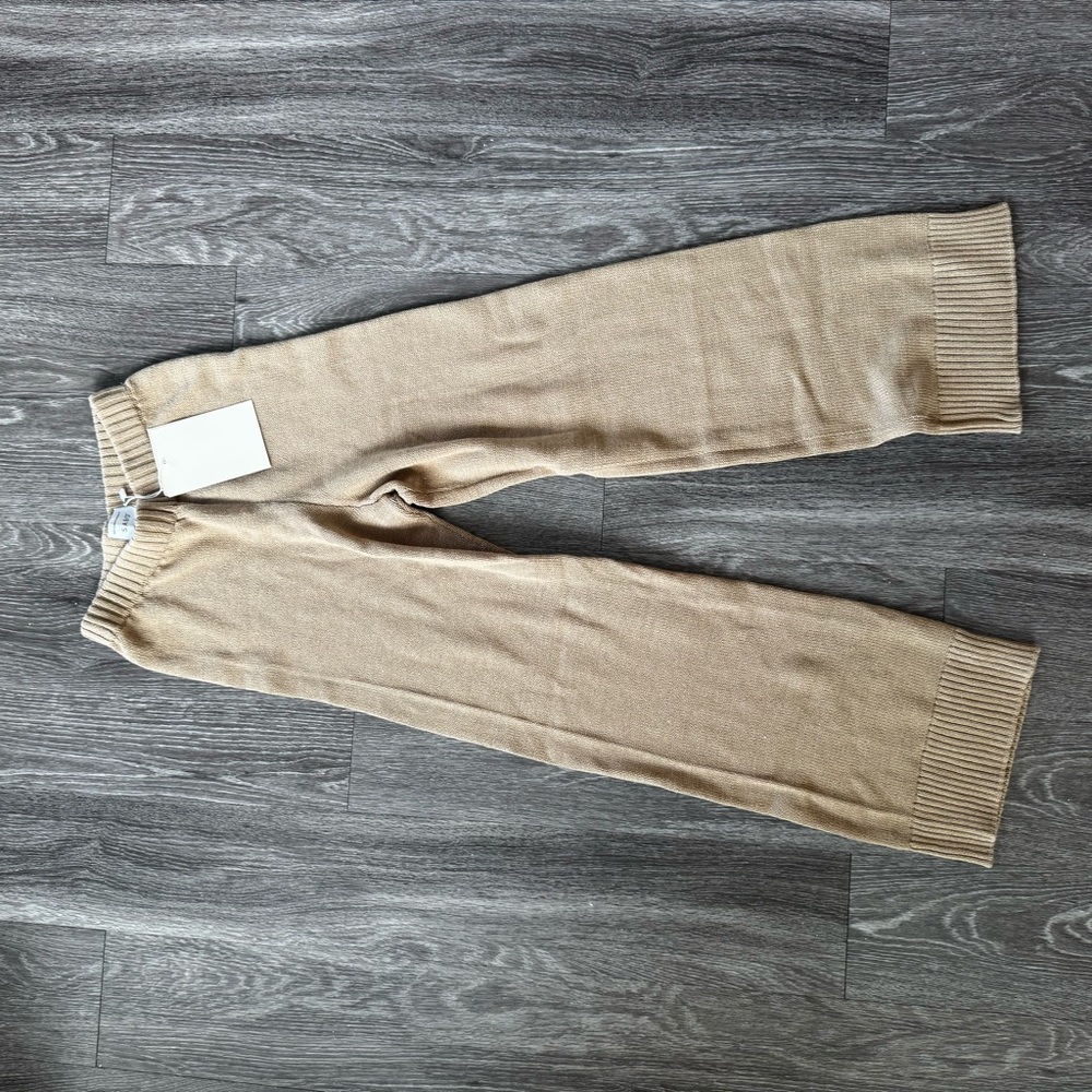 NWT Sabo Tan Cotton Knit Pants - Picture 3 of 10